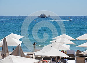 Parasols on the beach