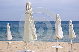 Parasols, Black Sea beach