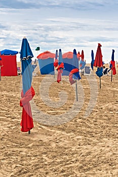 Parasols on Deauville Beach