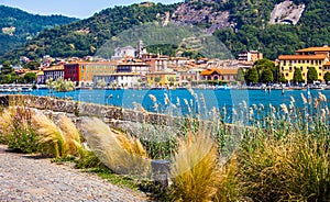 Paratico and Sarnico on the Lago d Iseo in  Italy photo