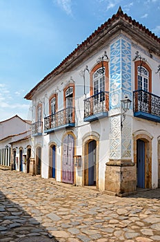 Paraty facades and street