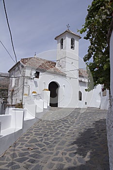 Parauta, Church, white villages typical of Andalucia photo