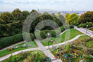 Parc de Belleville in Paris