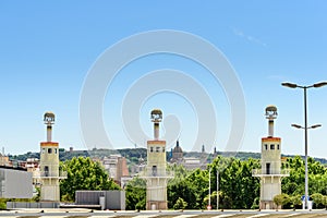 Parc de L Espanya Industral architekta Luis Pena Ganchegui z roku 1985, Barcelona, Spain