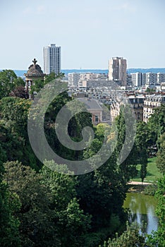 The Parc des Buttes Chaumont in Paris