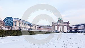 Cinquantenaire or Jubel park in Brussels, Belgium.