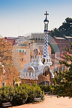 Parc Guell, Gaudi. Barcelona photo