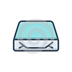 Color illustration icon for Parcel, wrapup and packaging