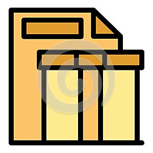 Parcel order icon vector flat