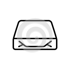 Black line icon for Parcel, packaging and package