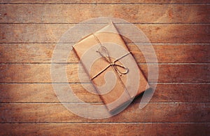 Parcel in retro packaged