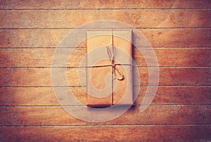 Parcel in retro packaged