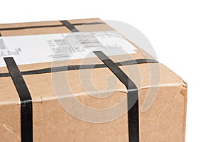 Parcel with strapping