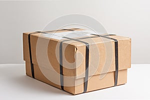 Parcel with strapping