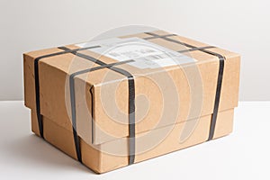 Parcel with strapping