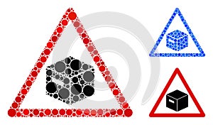Parcel Warning Composition Icon of Circles