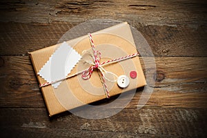 Parcel wrapped packaged box