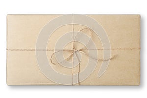 parcel wrapped packaged box