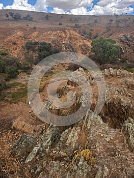 Parched Creek and Dramatic Ravine in South Australia