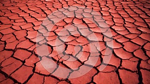 Parched earth cracks open,