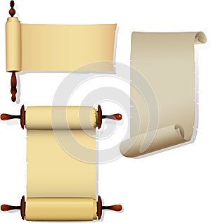 Parchment banners