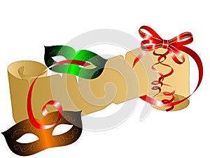 Parchment with masks