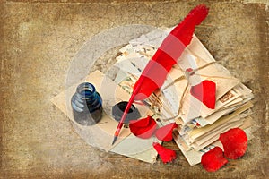 Parchment and old letters