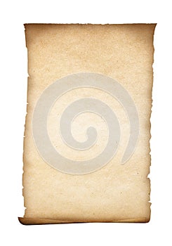 Parchment or old paper isolated
