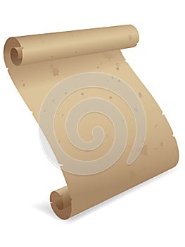 Parchment Scroll 3D EPS