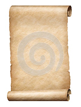 Parchment scroll photo