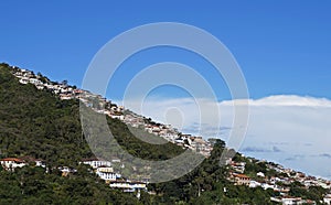 Parcial view of Ouro Preto, Brazil