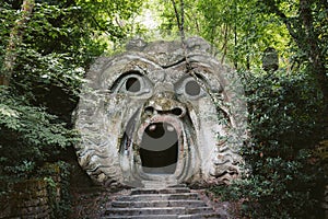 Parco dei Mostri Park of the Monsters in Bomarzo, province of Viterbo, Lazio, Italy photo