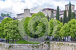 Parco di San Giovanni, Bergamo old town, Lombardy, Italy