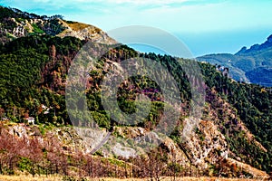 Parco regionale dei monti Lattari. Regional mountain park in Italy, Campania, Amalfitana photo