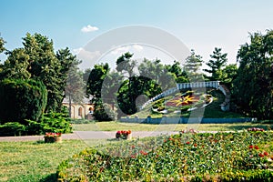 Parcul Civic park, Ceasul Floral in Timisoara, Romania