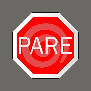 Pare. Road signs. photo