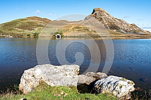 Pared y Cefn-hir mountain during autumn in the Snowdonia National Park, Dolgellau, Wales