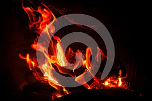 Pareidolia in a fireplace in Els Poblets