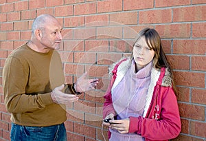 Parent conversation with child.