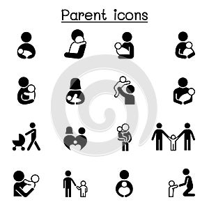 Parent & Family icons set