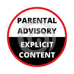 Parental advisory explicit content label