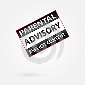 Parental Advisory Explicit Content Warning photo