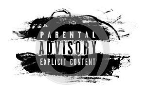 Parental advisory label photo