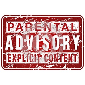 Parental Advisory Label Sign