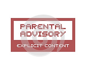 Parental advisory message
