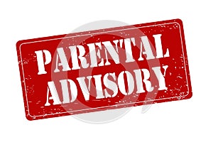 Parental advisory rubber stamp