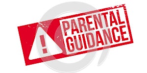 Parental Guidance rubber stamp