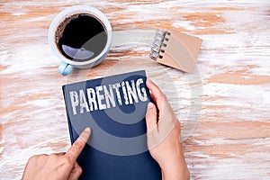 Parenting. Help, hints, tips, and support concept