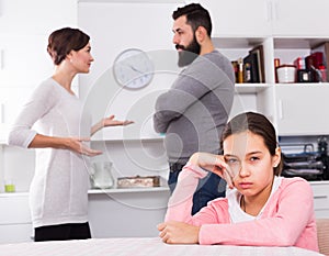 Parents arguing at home