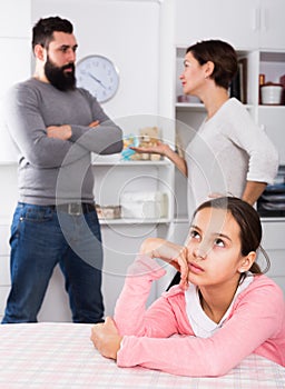 Parents arguing at home